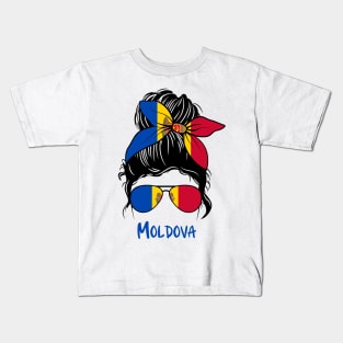 Moldova girl, Moldova Flag, Moldova gift heritage,   Moldovan girlfriend, Kids T-Shirt